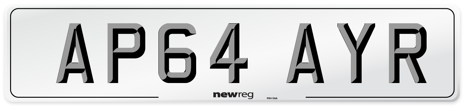 AP64 AYR Number Plate from New Reg
